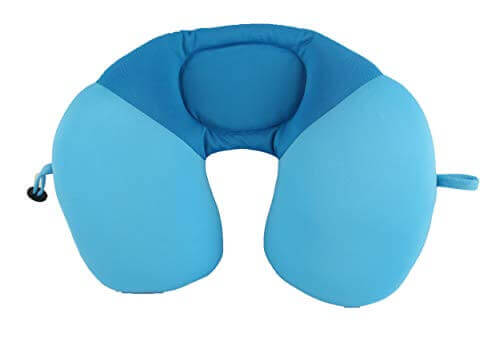 Luxury Travel Neck Pillow with Microbead Flat back Design by Home and Office Supplies
